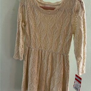 Cat & Jack Cream Lace Dress
